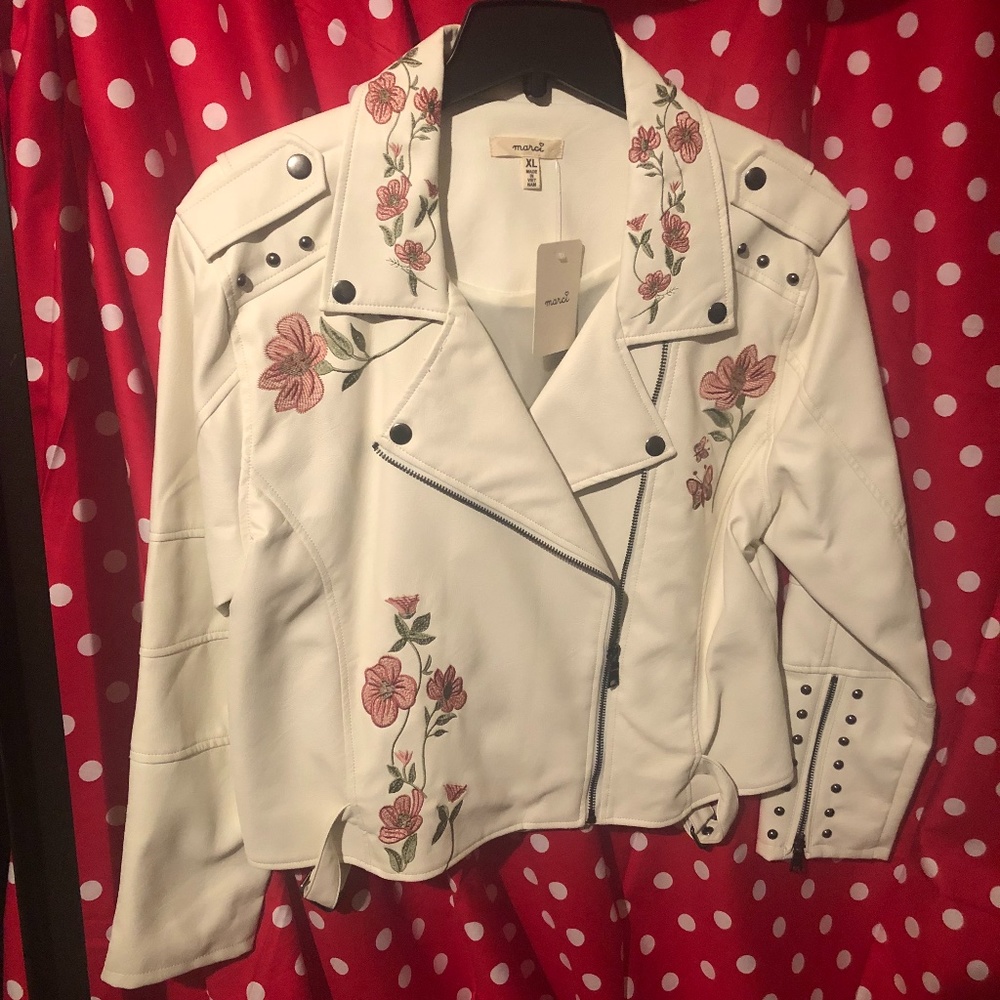 Marci Jackets & Coats (XL), White Leather